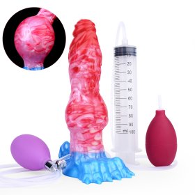 Squirting & Inflatable Monster Dildo - A