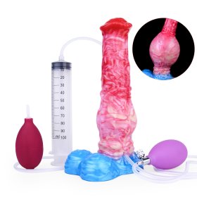 Squirting & Inflatable Monster Dildo - H