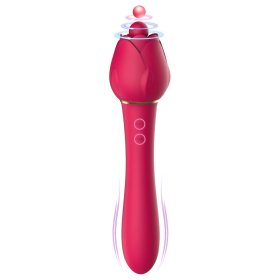 Handheld 2-in-1 Powerful Tongue-licking Vibrator