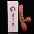 (image for) Testicle Realistic Dildo Rabbit Vibrator - 02