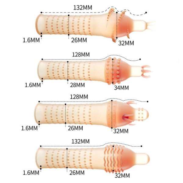 (image for) Ultrathin Massager Vibrator Cock Condom -D