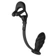 (image for) Silicone Vibrating Cock Ring with Thread Anal Vibrator