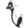 (image for) Silicone Vibrating Cock Ring with Thread Anal Vibrator