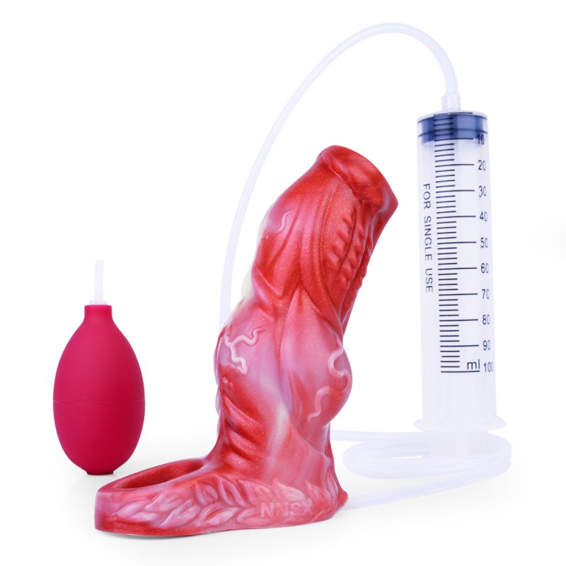 (image for) Squirting Flame Lifelike Penis Sleeve - A