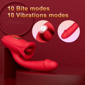 Tongue Rose Realistic Dildo Vibrator
