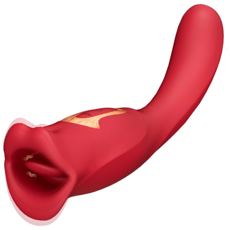 (image for) Mouth Lip Biting Vibrator with G Spot Tapping