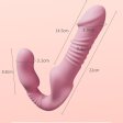 (image for) Telescopic Double Penis Head Dildo Vibrator