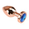 (image for) Gold Metal Anal Plug Diamond Pattern