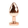 (image for) Gold Metal Anal Plug Diamond Pattern