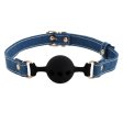 (image for) Denim Strap With Silicone Mouth Ball