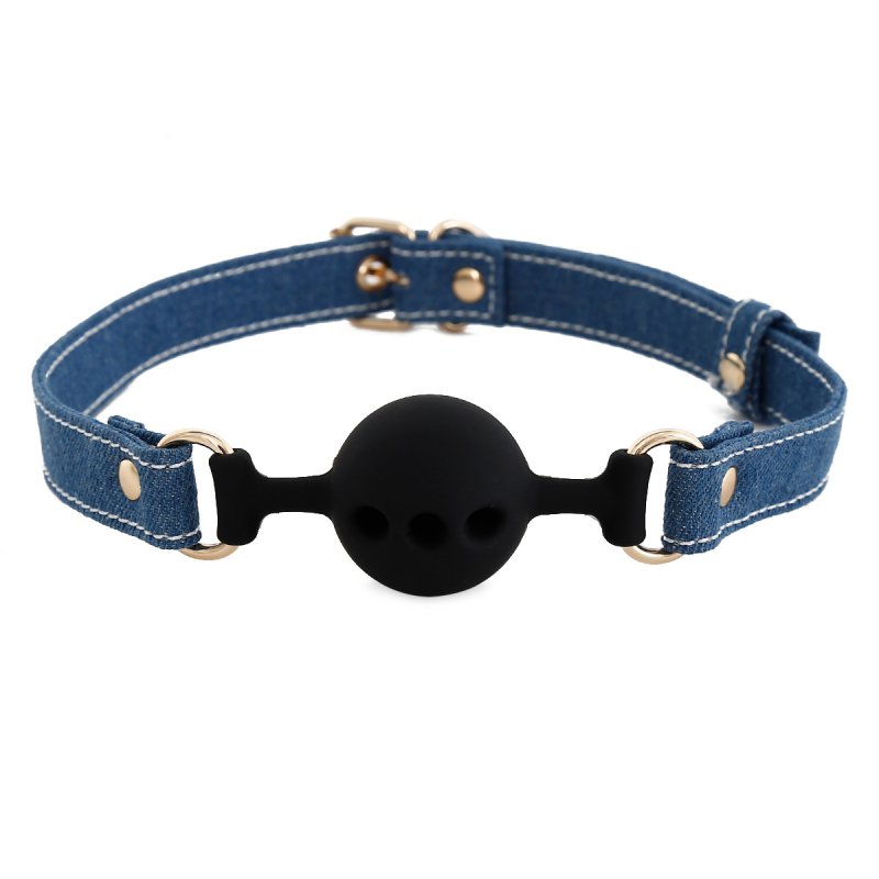 (image for) Denim Strap With Silicone Mouth Ball