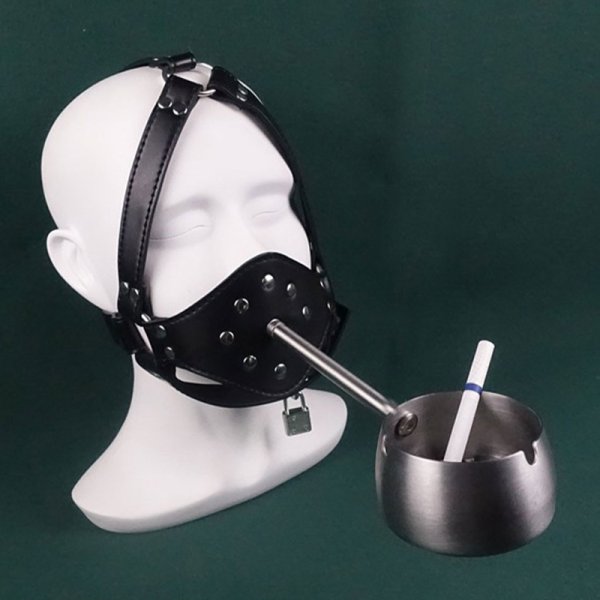 (image for) Human Ashtray Penis Gag Harness
