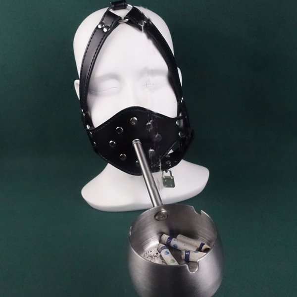 (image for) Human Ashtray Penis Gag Harness