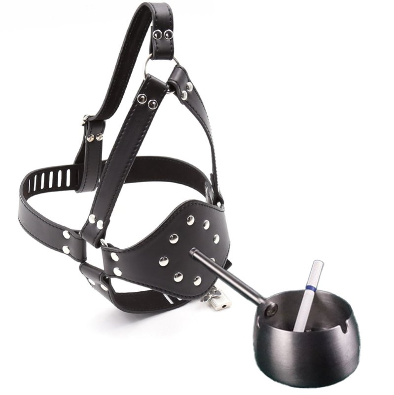 (image for) Human Ashtray Penis Gag Harness