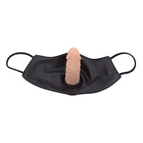 Leather Face Mask Dildo
