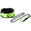 (image for) Green Leather Plush Lining Collar
