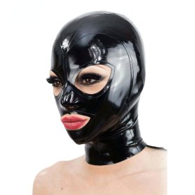 Latex Hood Open Eyes And Mouth