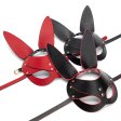 (image for) Punk Gothic Cosplay Women Leather Bunny Ears Mask