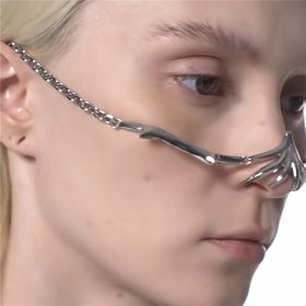 Cyberpunk Metal Noise Mask