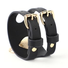 Heart Ring Doulbe Pin Lock Cuffs