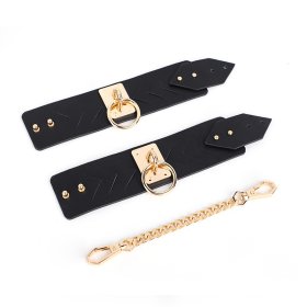 Rhombic Golden Chain Cuffs