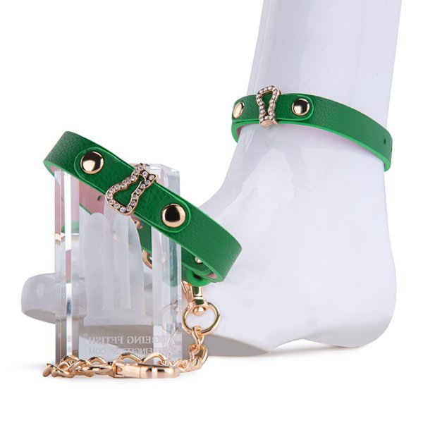 (image for) Green Leather Wrap Bracelet