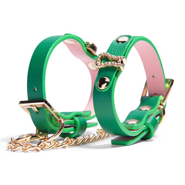 (image for) Green Leather Wrap Bracelet