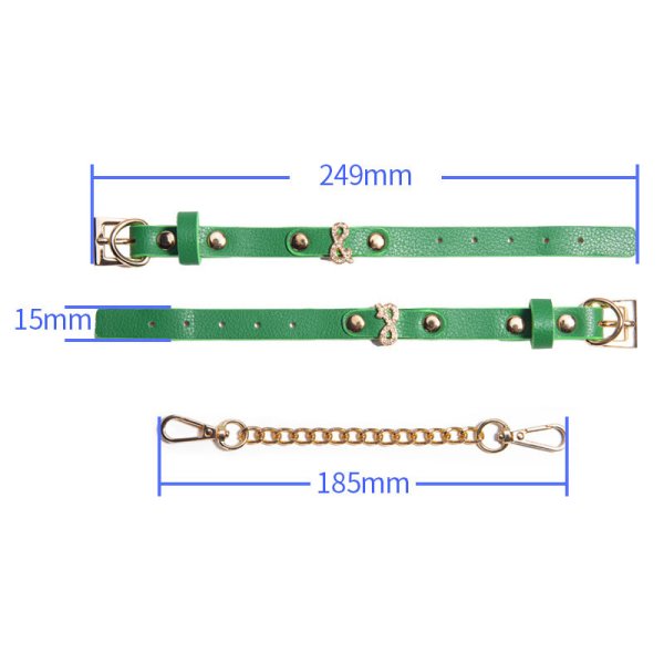 (image for) Green Leather Wrap Bracelet