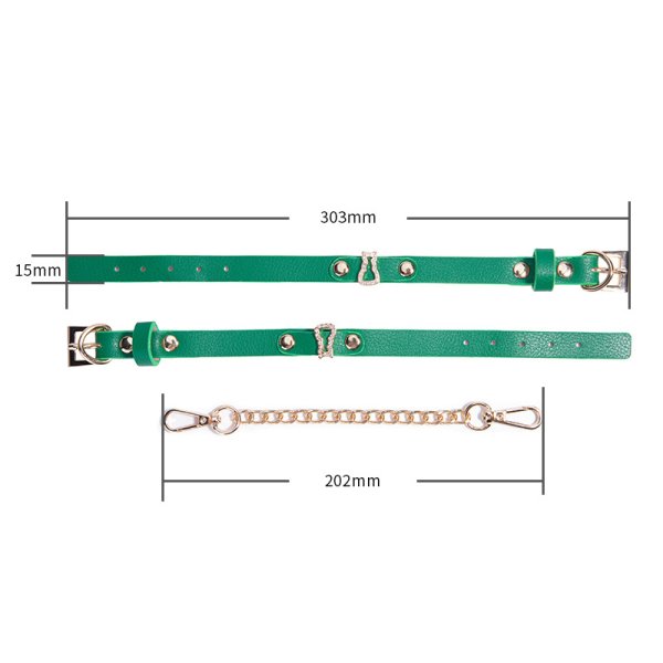 (image for) Green Leather Wrap Bracelet