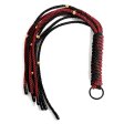 (image for) Red and Black Duel Braided Rope Flogger