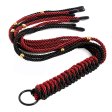 (image for) Red and Black Duel Braided Rope Flogger