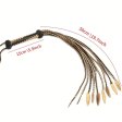 (image for) Premium Leather Cat O' Nine Tails Whip - 60cm
