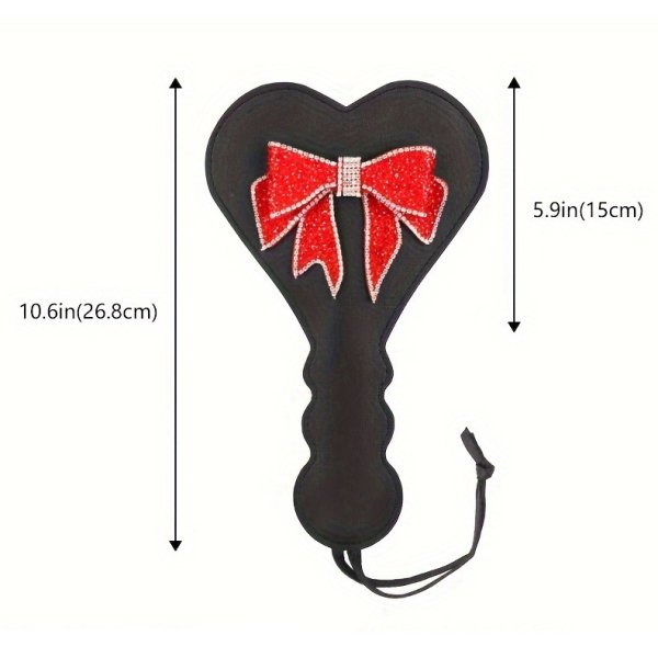 (image for) Red Bowtie Leather Paddle
