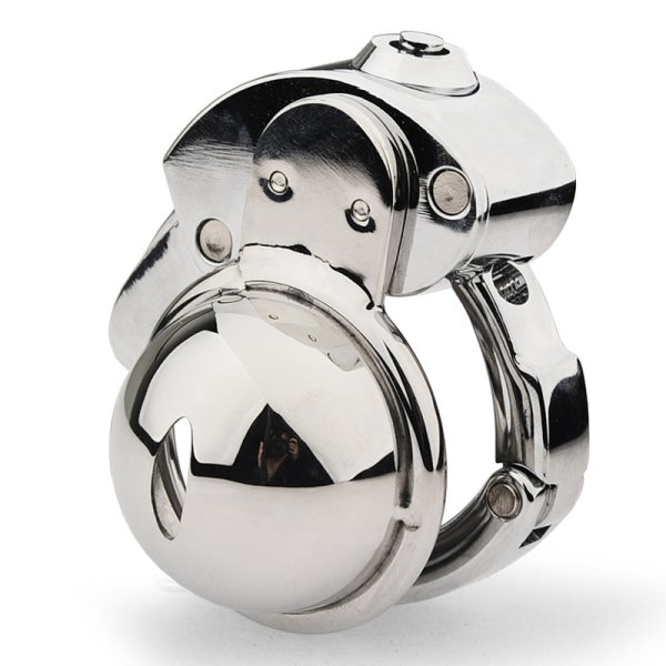 (image for) CB Chastity Lock Cock Cage - Adjustable Ring