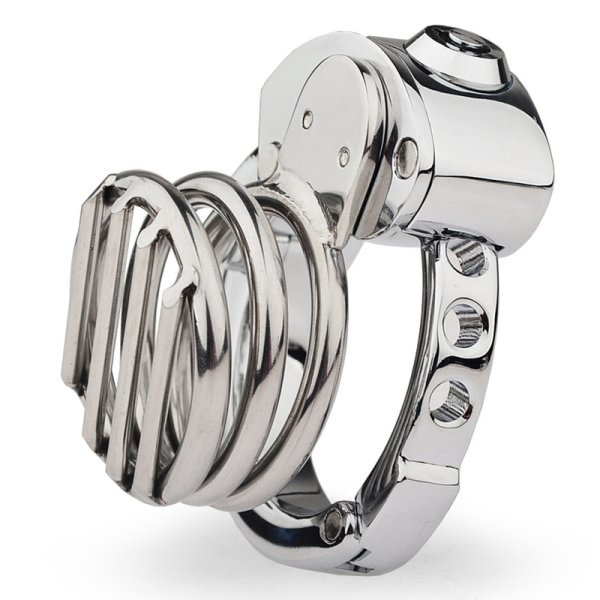 (image for) Plate Cage Chastity Device - Adjustable Ring