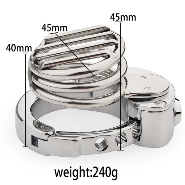(image for) Plate Cage Chastity Device - Adjustable Ring