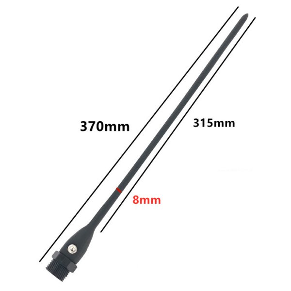 (image for) Silicone Electric Shock Hollow Plug Urethral Dilator