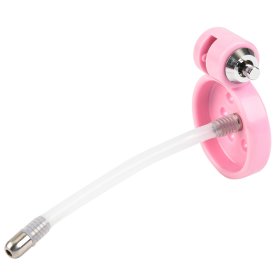 Flat Cock Cage with Urethral Catheter