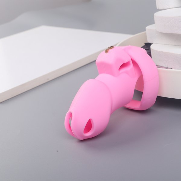 (image for) Silicone Hide Lock Chastity Cage