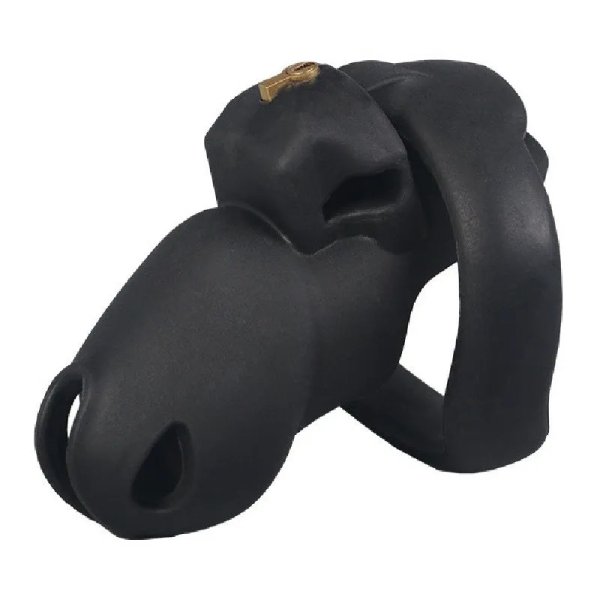 (image for) Silicone Hide Lock Chastity Cage