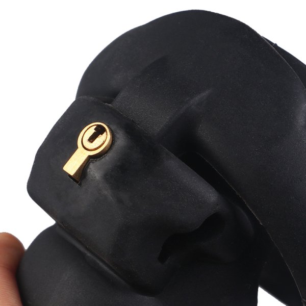 (image for) Silicone Hide Lock Chastity Cage