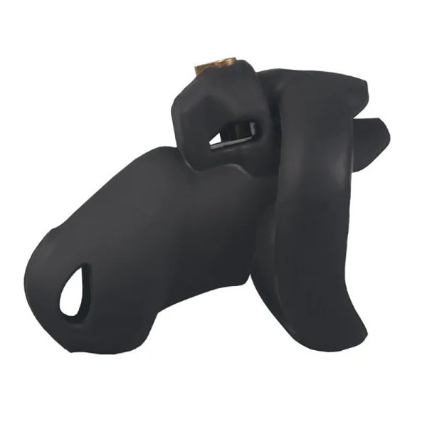 (image for) Silicone Hide Lock Chastity Cage