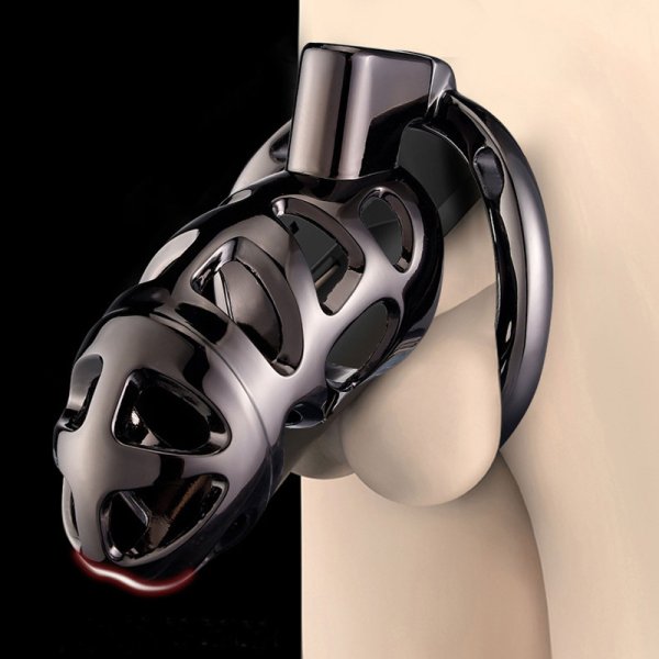 (image for) Chastity Cage Locked with 3 Active Sizes Rings