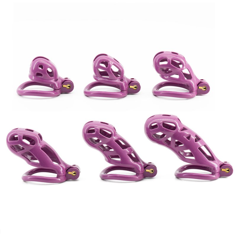 (image for) Purple Cobra Male Chastity Cage Kits
