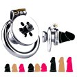 (image for) Magic Lock Inverted Chastity Cage With Dildo