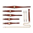 (image for) Heart Real Leather 3 Pcs Bondage Kit