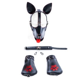 Puppy Play Fantasy Leather Bondage Kit