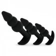(image for) Triple Beaded Silicone Butt Plug Set