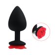 (image for) Silicone Anal Plug with Floral Base