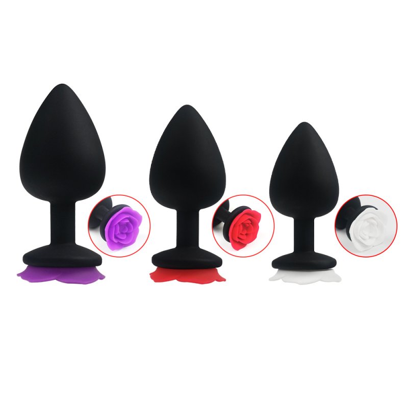 (image for) Silicone Anal Plug with Floral Base